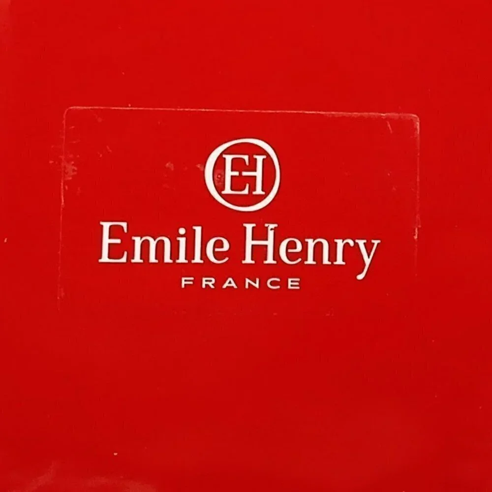 Emile Henry Red Ceramic Ruffled Pie Dish NWT